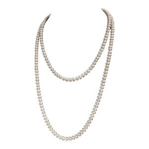 Real pearls super long versatile necklace